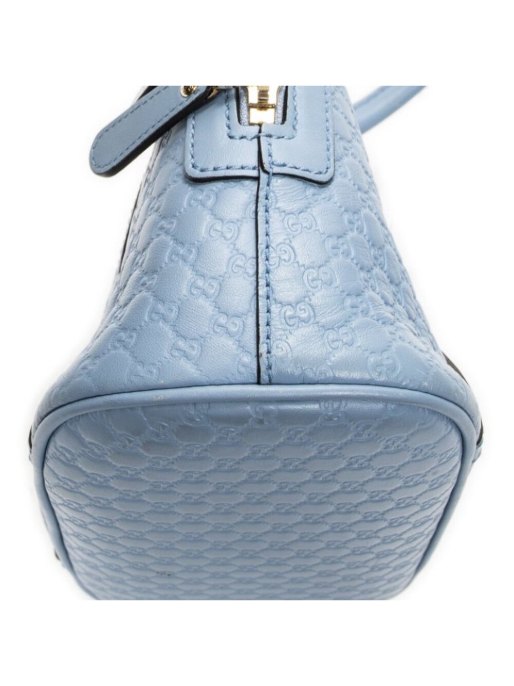Gucci Mini Dome Tote Blue Guccissima - Picture 7 of 10